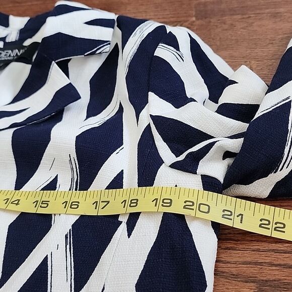 NWT Dennis Basso Diamond Print Sz 10 Pockets Blazer Jacket Formal Chic Elegant - Picture 7 of 11